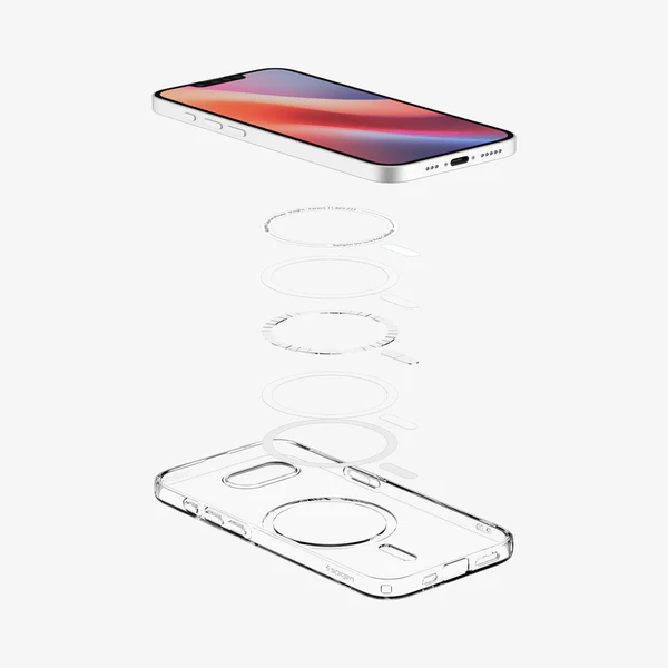 Spigen | Crystal Flex MagFit for iPhone 16e - Clear White | SGPACS09127