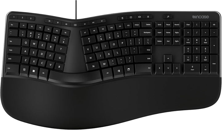InCase | Ergonomic Keyboard EN Layout Designed by Microsoft - Black | 650450267333