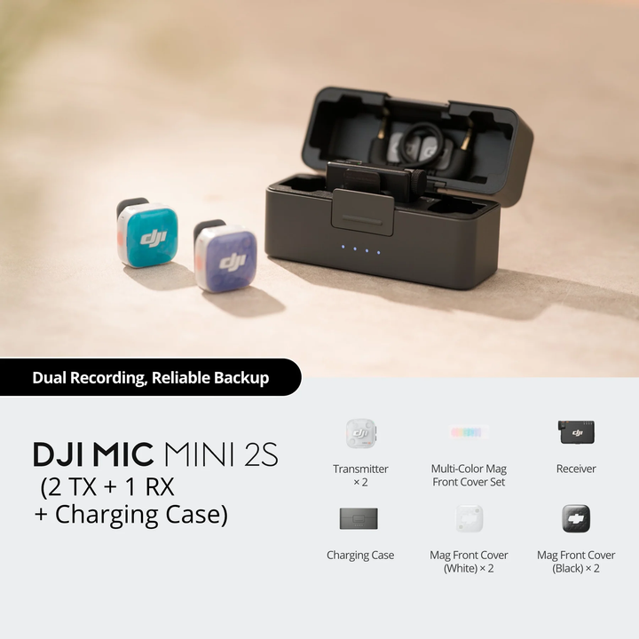 DJI | Mic Mini 2S (2 TX + 1 RX + Charging Case) | CP.RN.00000538.02