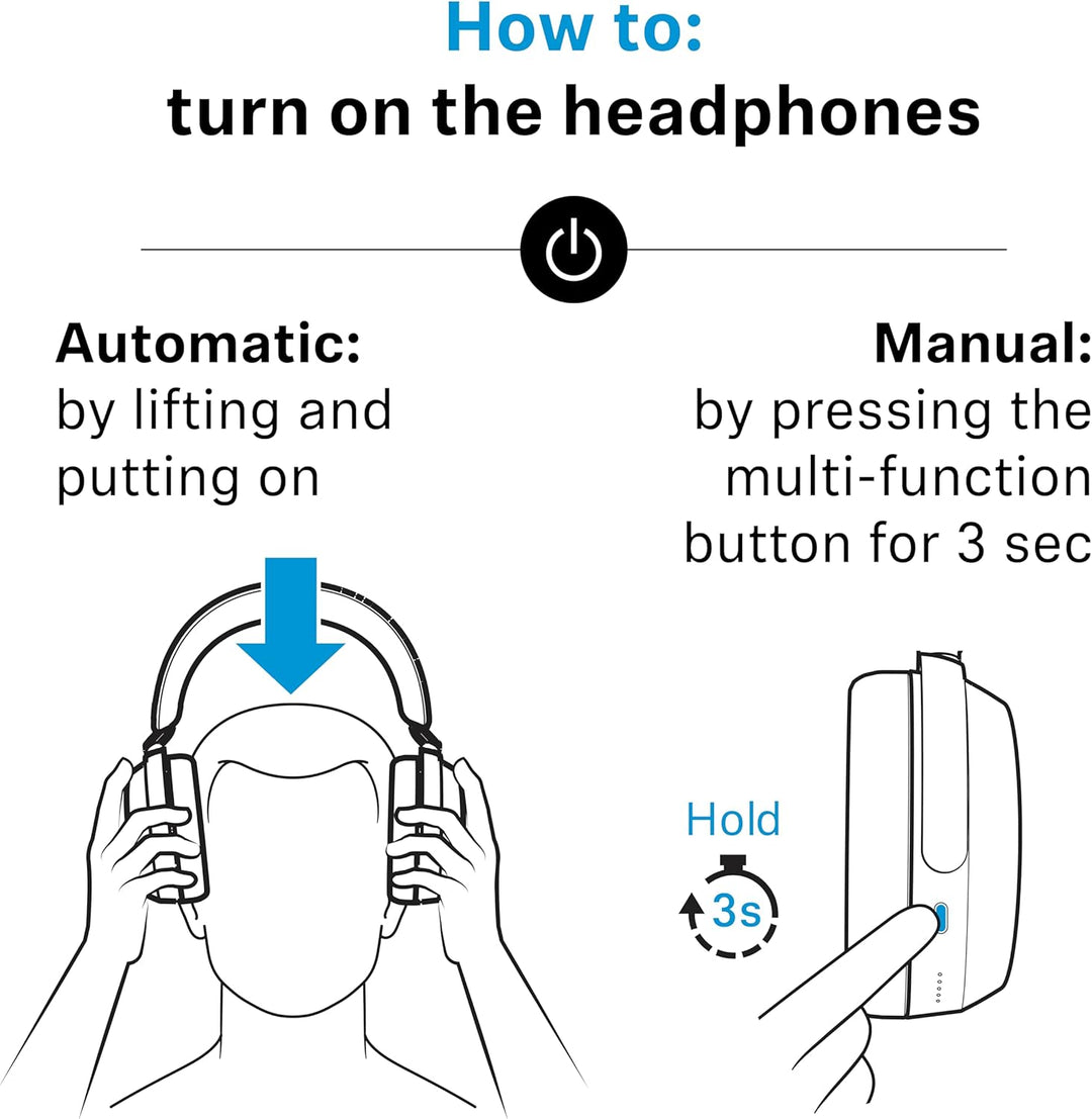 Sennheiser | Momentum 4 BT Wireless Headphone Adaptive Noise Cancellation - Black | MOMENTUM 4 BK