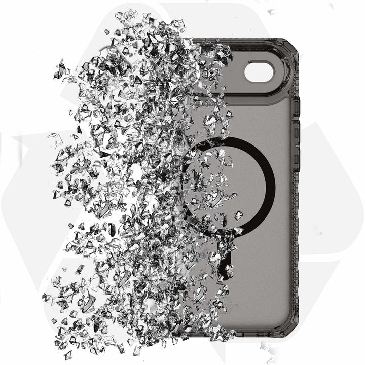ITSKINS | Hybrid_R Vapor MagSafe iPhone 17 Air Case - Smoke | AP7RHBVARSMOK