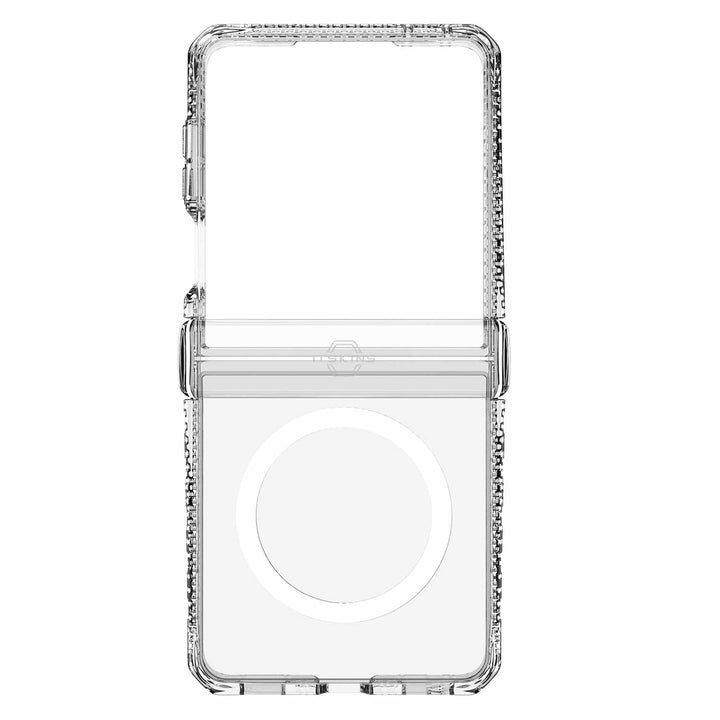 ITSKINS | Hybrid_R Hinge w/Magnets Case for Samsung Galaxy Z Flip 8 - Clear | SGB8HIMCLTRSP