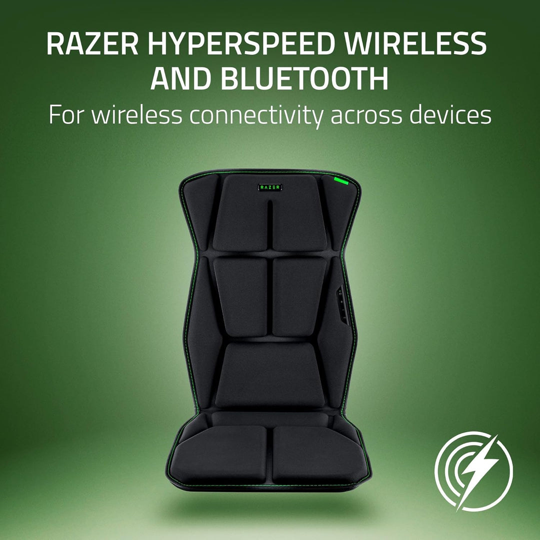 Razer | Freyja HD Haptic Gaming Chair Cushion Multi-Directional Haptics Haptic EQ Customization via Synapse HyperSpeed Wireless & Bluetooth |