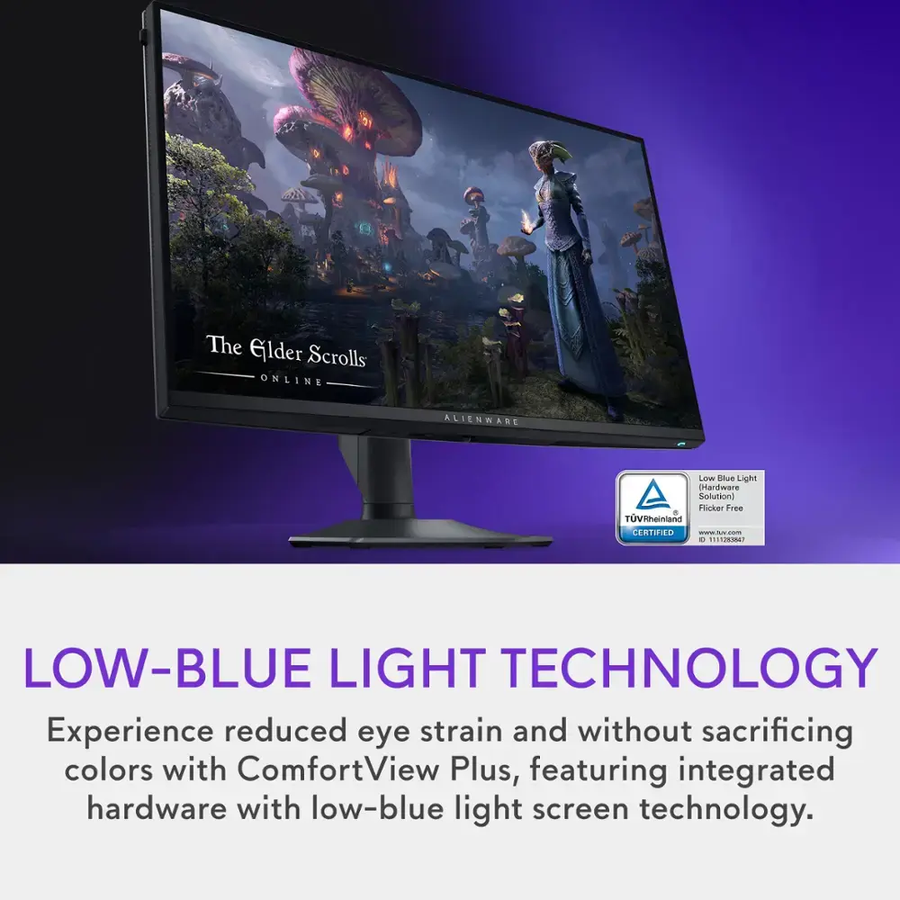 Alienware | Gaming Monitor 27" IPS LED 4K UHD 180Hz .5-ms G-SYNC Dual-Resolution Gaming Monitor with HDR HDMI, DisplayPort -  Black | AW2725DM
