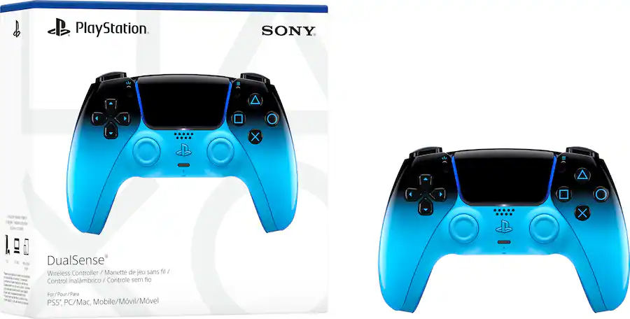 Sony | Interactive Entertainment DualSense Wireless Controller for PS5, PC, Mac & Mobile - Rhythm Blue | 711719021636