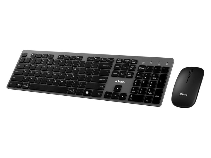 //// Adesso | Multi OS Wireless Scissor Switch Desktop Keyboard and Mouse - Black | WKB-7300UB TRANSITION TO WKB-7300CB