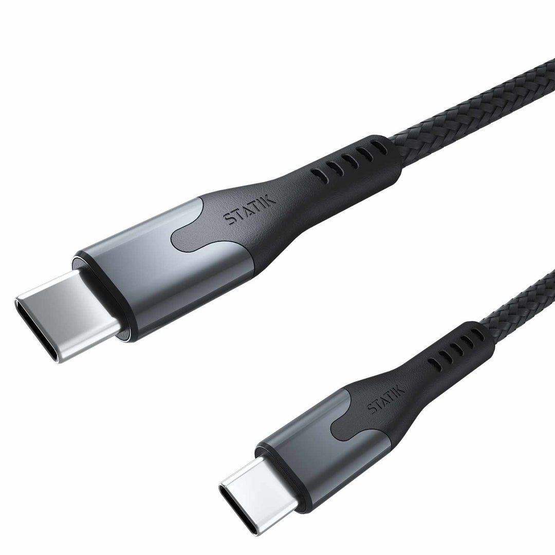 Blu Element | SelfCoil Magnetic Cable USB-C to USB-C 3.3ft 100W - Black | BEMGC2C3FTB