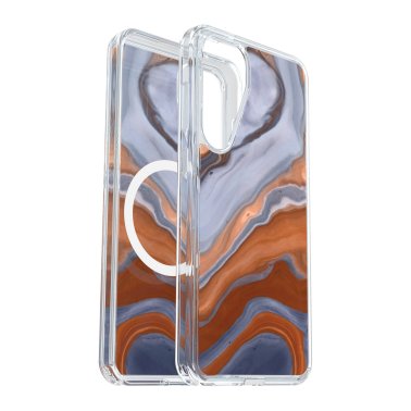 Otterbox | Symmetry Clear Magnets Series Case Samsung Galaxy S25+ - Blue High Desert Agate | 77-97695