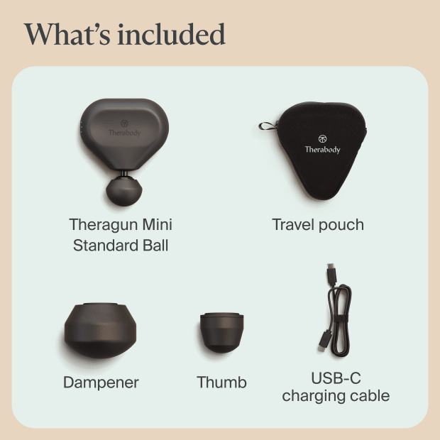 Therabody | Theragun mini 3.0 Handheld Percussive Massage Device - Black | TG0004128-2A10
