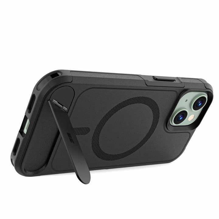 Blu Element | Armour Ultra MagSafe w/Kickstand Case for iPhone 16e/15/14/13 - Black | BEARUT16EK