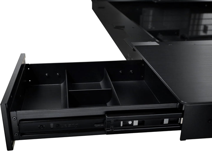 Lian Li | DK-07 Motorized Standing Desk Versatile Motorized Desk & Cable Management - Black | DK07X