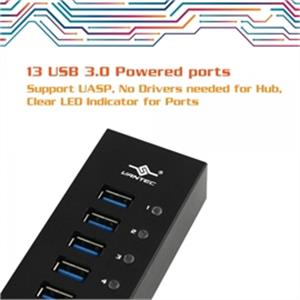 Vantec | Port USB 3.0 Aluminum Hub Data Charging 12V 5A Retail | UGT-AH131U3-BK 13