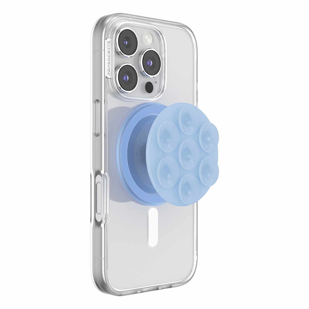 PopSockets | PopGrip Suck-Up for MagSafe Round with Adapter - Frost | 807714