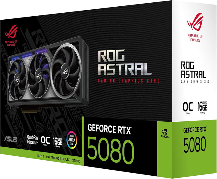 ASUS Video Card Astral GeForce RTX 5080 16GB GDDR7 OC Edition