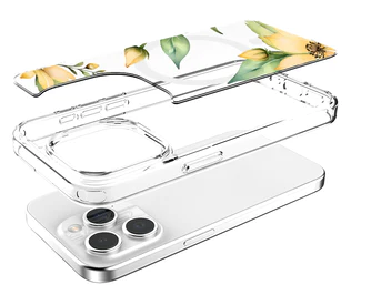 Caseco | Clear Design Case iPhone 15 Pro - Yellow Wildflower | ED24B3-00FY