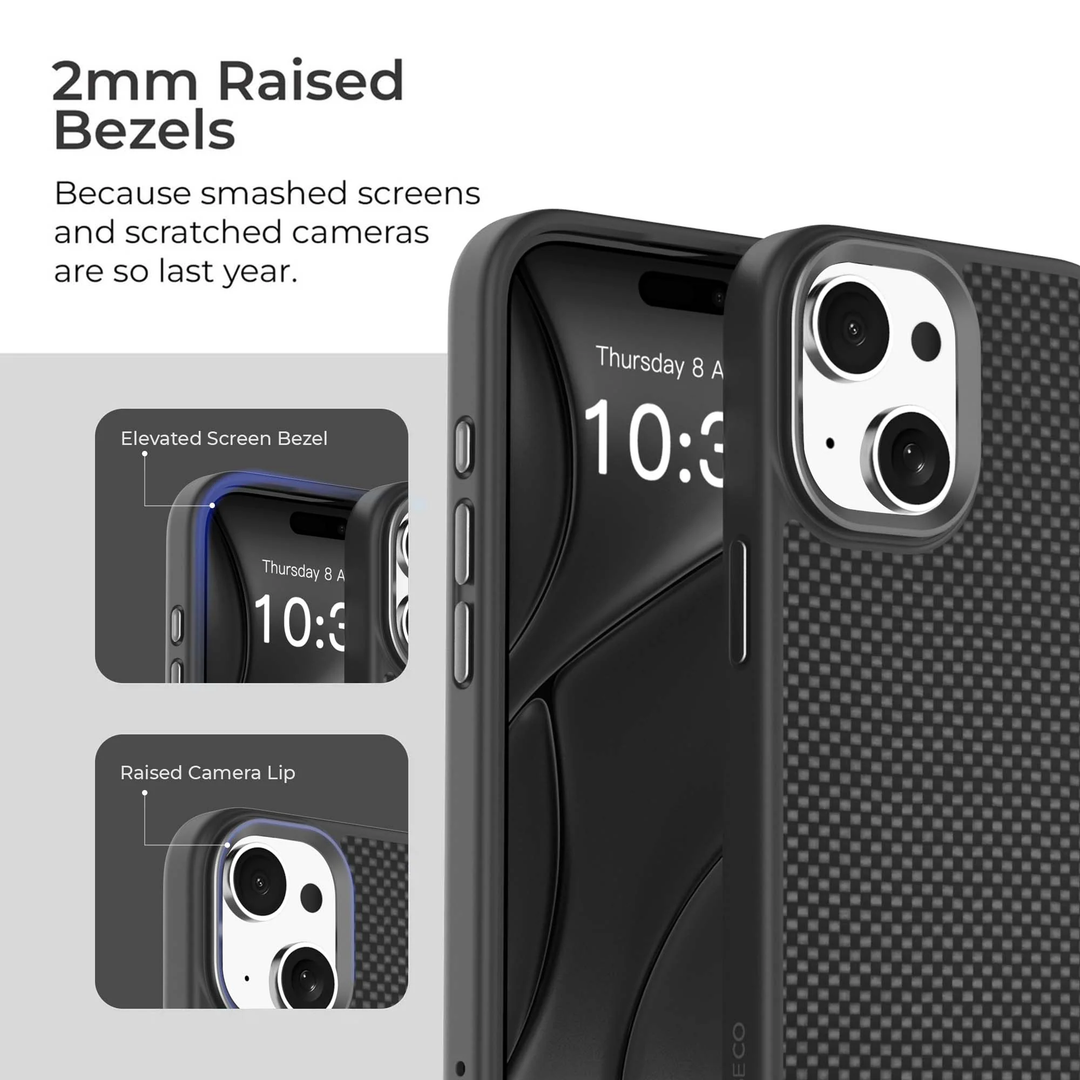 Caseco | Aramid Fiber Weave Pattern iPhone 16e/15/14/13 - Black | C28B1-51