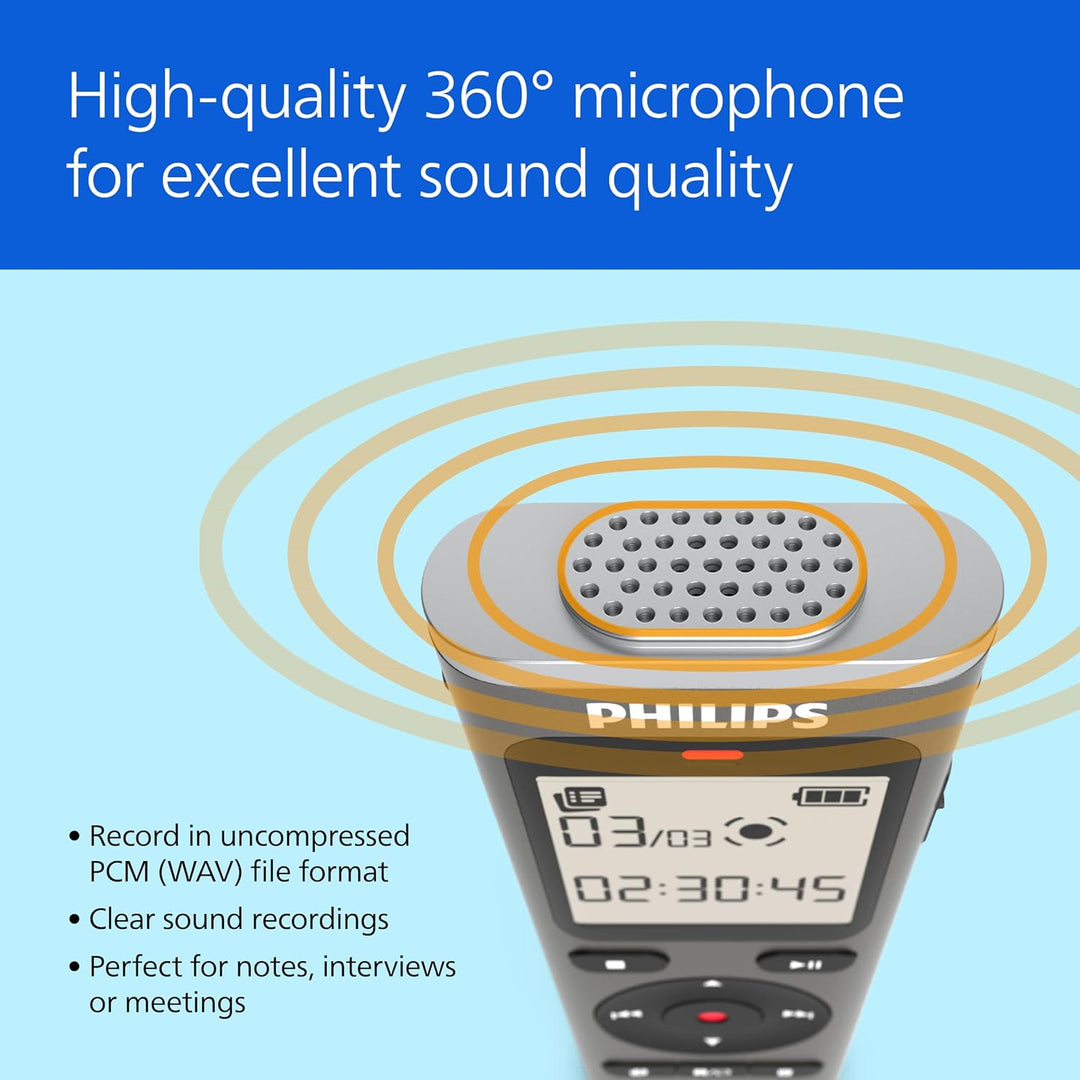 Philips | VoiceTracer digital recorder with 8GB memory | DVT1170/00