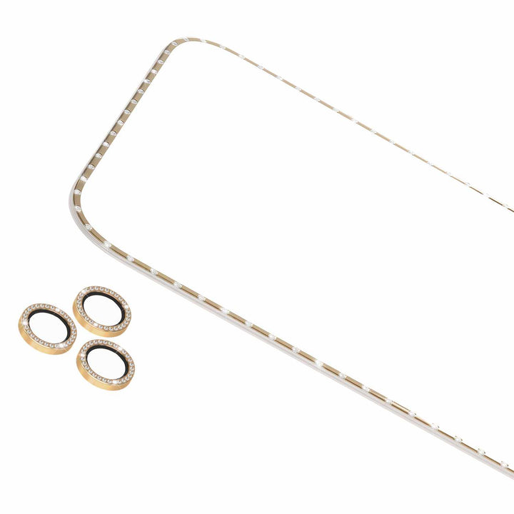 Kate Spade | Screen & Lens Protector Style Kit iPhone  17 Pro Max/ 16 Pro Max Set in - Stone Gold | KS058002