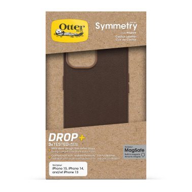 Otterbox | Symmetry Cactus Leather w/MagSafe case  iPhone 15 / 14 / 13 - Brown (Rich Adobe) | 15-12632