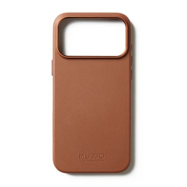Mujjo | Full Leather w/MagSafe iPhone 17 Pro Max Case - Tan | MUJJO-CL-063-TN