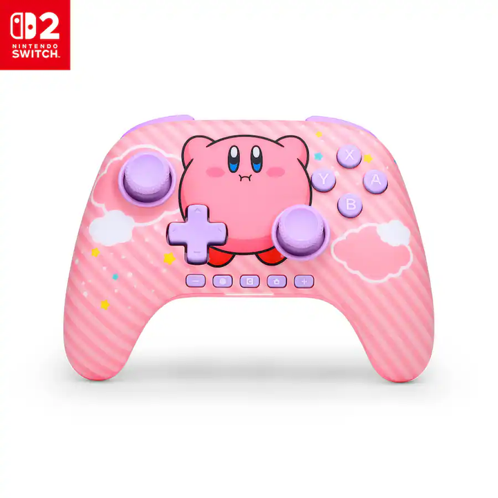 PowerA | Advantage Wireless Controller for Nintendo Switch 2 - Kirby Puff | NSGP0547-01V