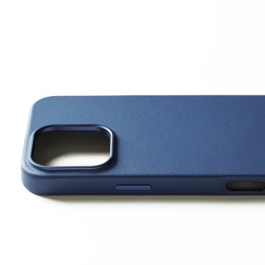 Mujjo | Full Leather w/MagSafe Case iPhone 16 Pro Max - Monaco Blue | 15-13835