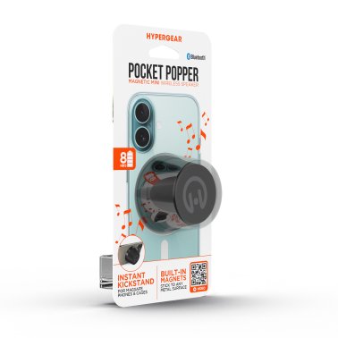 HyperGear | Pocket Popper Magnetic Mini Bluetooth Speaker - Black | 15-14279