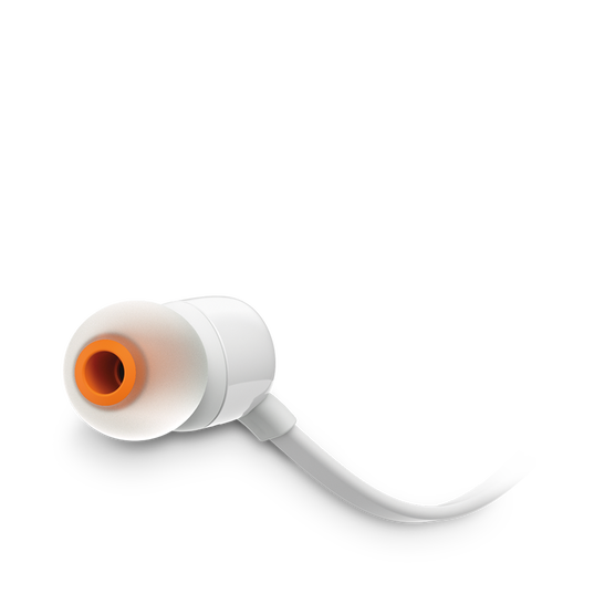 JBL | T110 Tune Series In-ear Headphones - White | JBLT110WHTAM