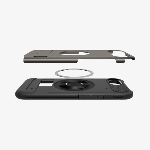 Spigen | Slim Armor Magfit Case for iPhone 16e - Gunmetal | ACS09130