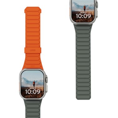 UAG | Pathfinder Strap Apple Watch 42/44/45/46/49mm - Olive/Orange | 194161117297