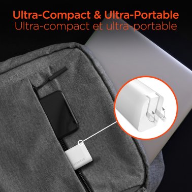 Hypergear | Wall Charger Hub w/LED USB-C PD 20W - White | 16287HIT