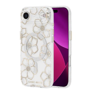 Case-Mate | Floral Gems iPhone 17 Air MagSafe Case - Gold | CM057464