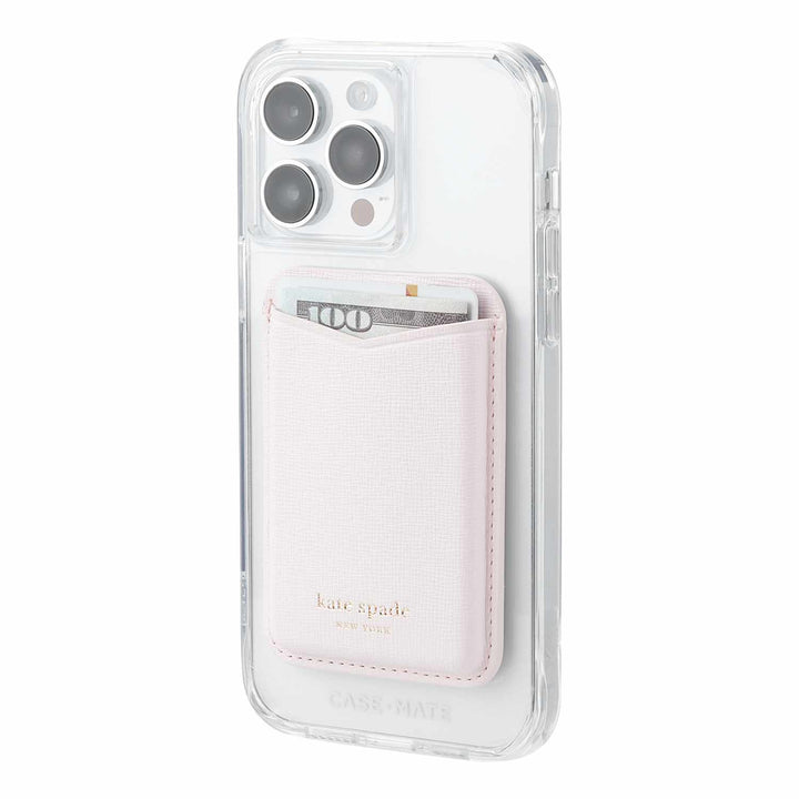 Kate Spade NY | Magnetic Wallet Compatible w/MagSafe - Pale Dogwood (Pink) | 123-0492