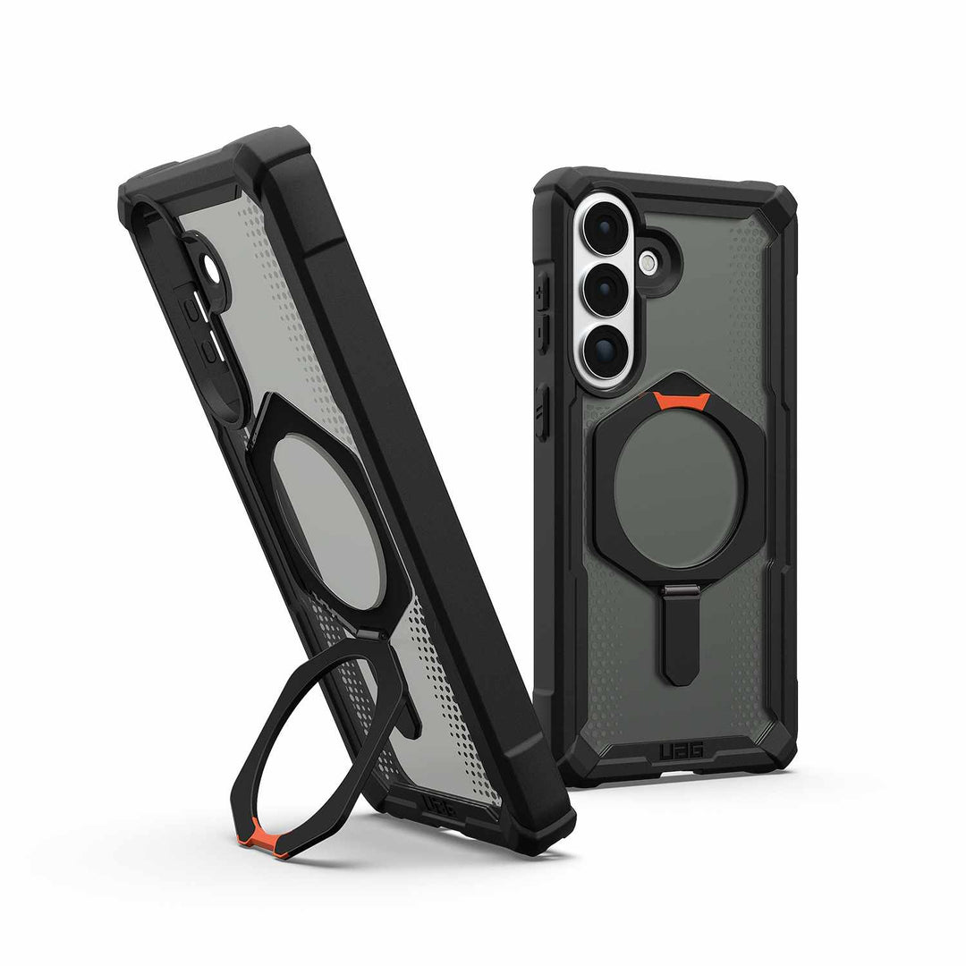 UAG | Plasma XTE Rugged Kickstand Case w/Magnets for Samsung Galaxy S26+ - Black/Orange | 214523114097