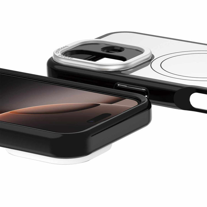 Avana | Glim MagSafe Case Ash for iPhone 17 - Clear/Black | AP7NAVRMRBLCK
