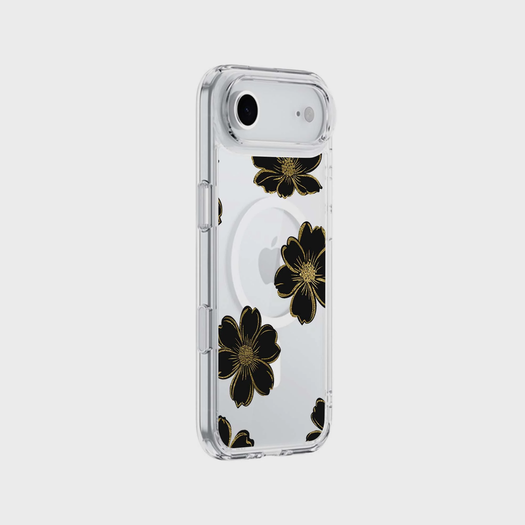 Caseco | Black Flower iPhone 17 Air Case - Floral | ED24E6-BF