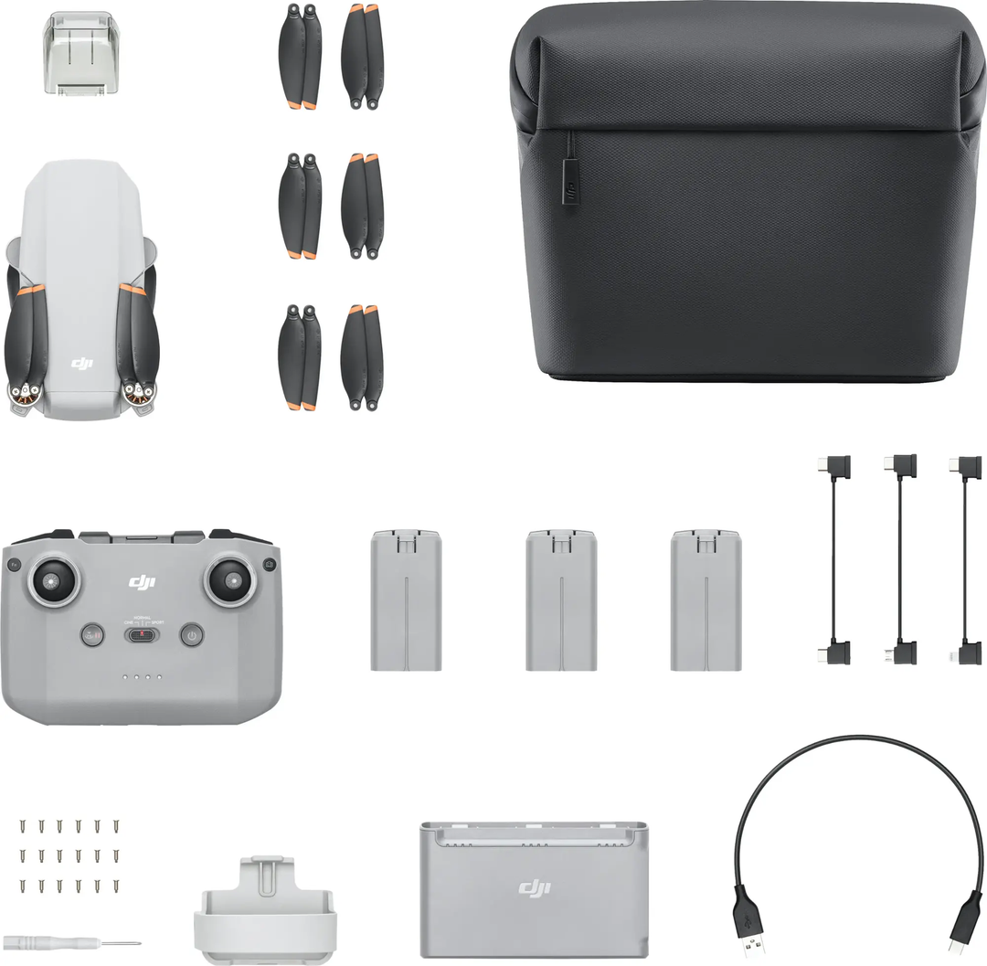 DJI | Mini 4K Fly More Combo Drone with Remote Control - Gray | CP.MA.00000788.02