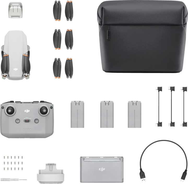 DJI | Mini 4K Fly More Combo Drone with Remote Control - Gray | CP.MA.00000788.02