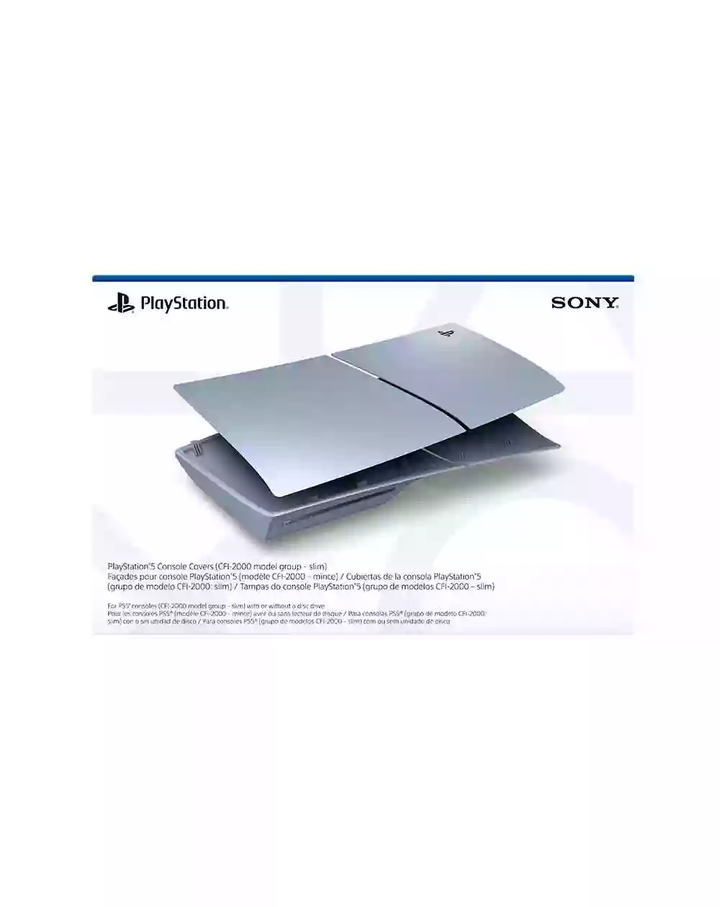 Sony | PlayStation PS5 Slim - Standard Ed. Console Cover - Sterling Silver | 1000040154