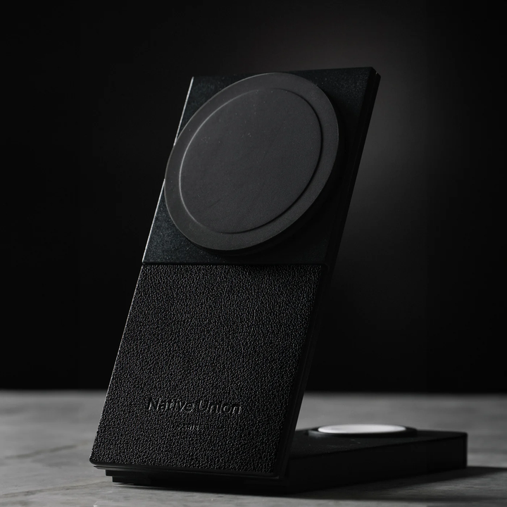 Native Union | Rise 3-in-1 Qi2 Wireless Charger INTL– Black | RS-3IN1-BLK-INT