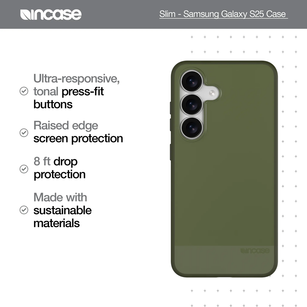 Incase | Slim for Samsung Galaxy S25 - Highland Green | SA-2076-HLGN