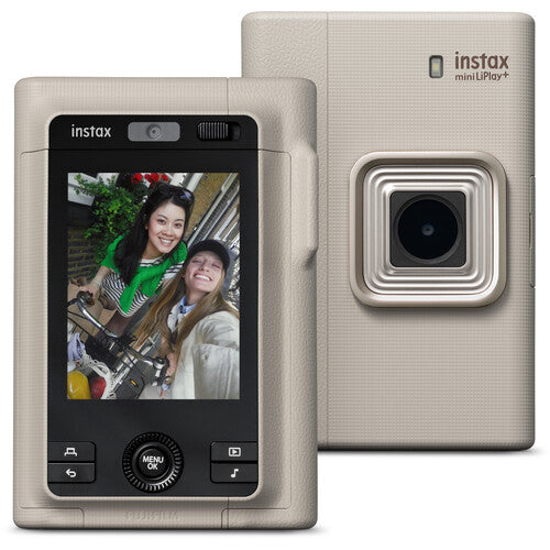 Fujifilm | Instax Mini LiPlay+ Hybrid Instant Camera - Sandy Beige | 600024674