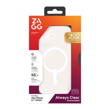 ZAGG | Crystal Palace GrapheneLite Snap Case iPhone 16 - Clear | 15-13379