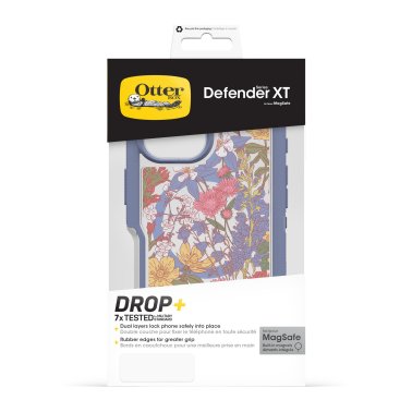 OtterBox | Defender XT Pro w/ MagSafe Series Case iPhone 16 - Clear Purple Wildflowers | 77-96078