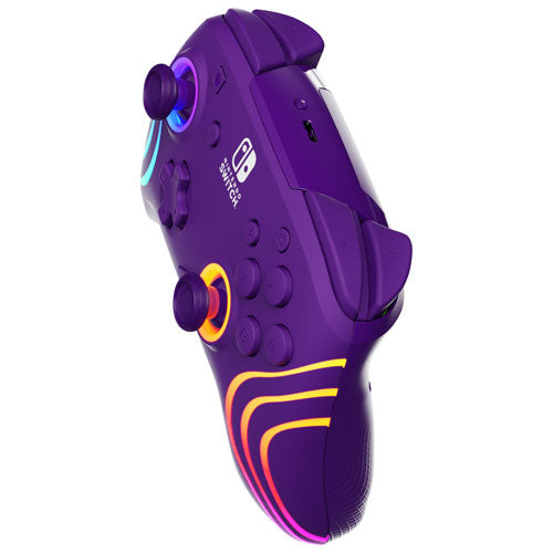 Afterglow | Wave Wireless Pro Controller with Motion for Nintendo Switch & Nintendo Switch OLED Model - Purple |  500-252-PR