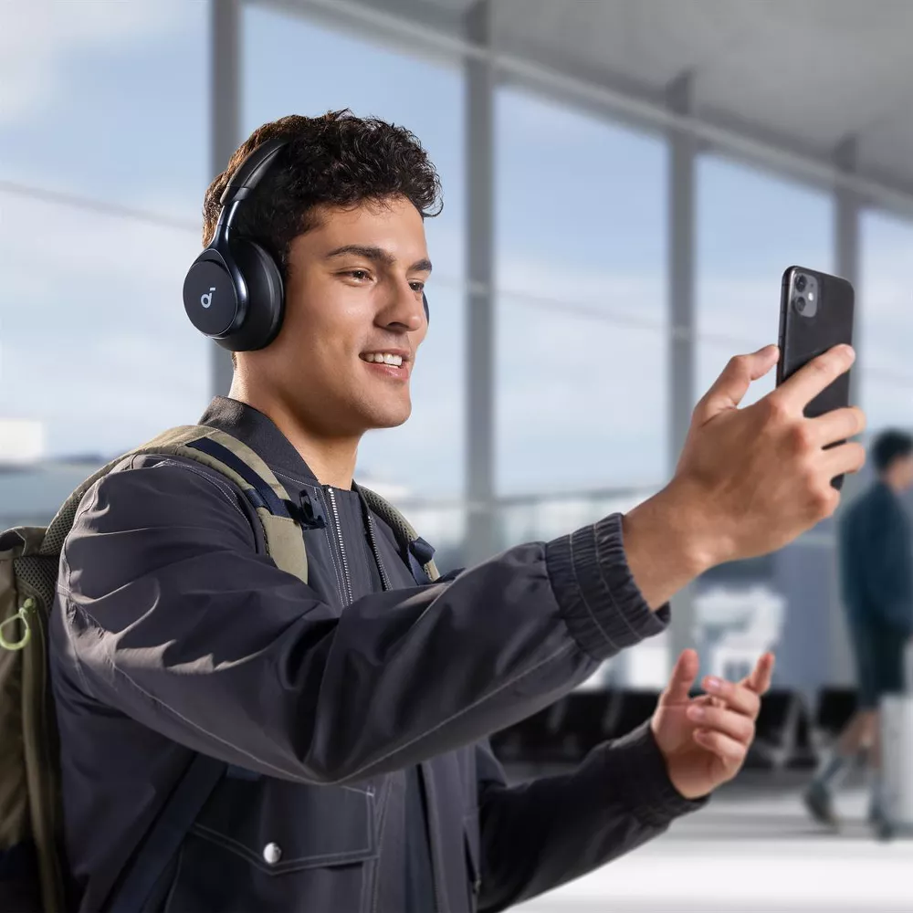 Soundcore by Anker | Space One Over-Ear Sound Isolating Bluetooth Headphones - Black | A3035Z115