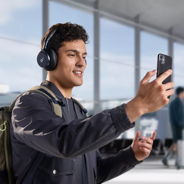 Soundcore by Anker | Space One Over-Ear Sound Isolating Bluetooth Headphones - Black | A3035Z115