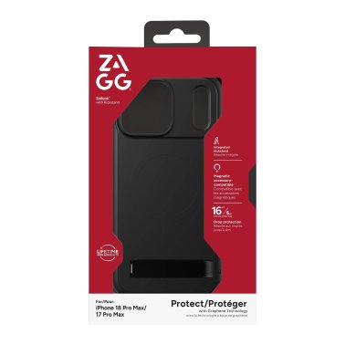 ZAGG | Graphene Sedona Snap iPhone 18 Pro Max/17 Pro Max Kickstand Case - Black | 702322368