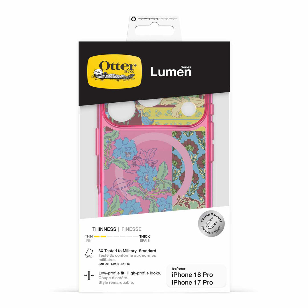 Otterbox | Lumen MagSafe Case iPhone 18 Pro/17 Pro  - Patchwork Petals | 77-001135
