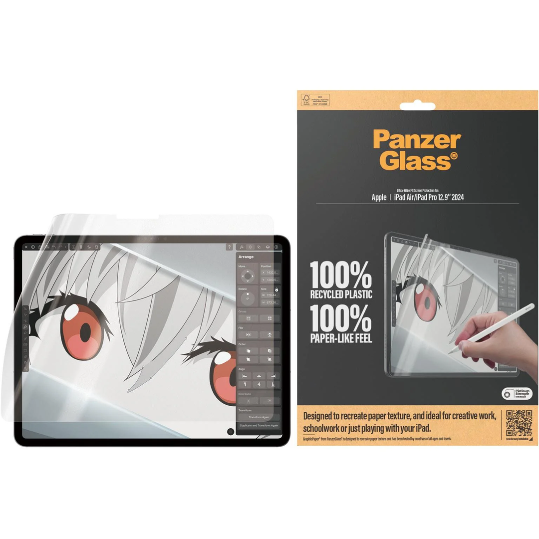 PanzerGlass | GraphicPaper for iPad Air 13" 1st Gen M2 (2024) / iPad Pro 13" 7th Gen M2 (2024) - Clear | PG-2836